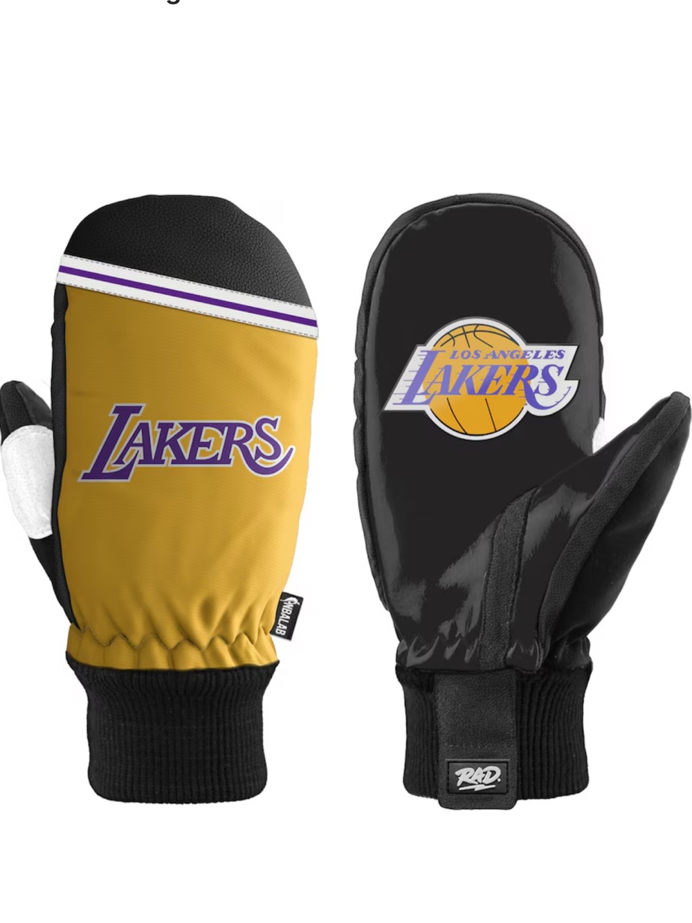 Los Angeles Lakers Classic Snow Mittens
